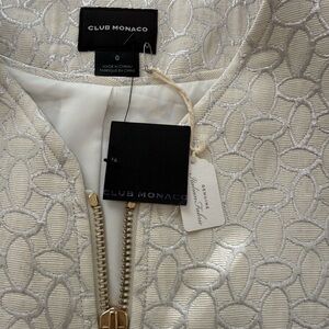 Club Monaco Ivory Patterned Dress